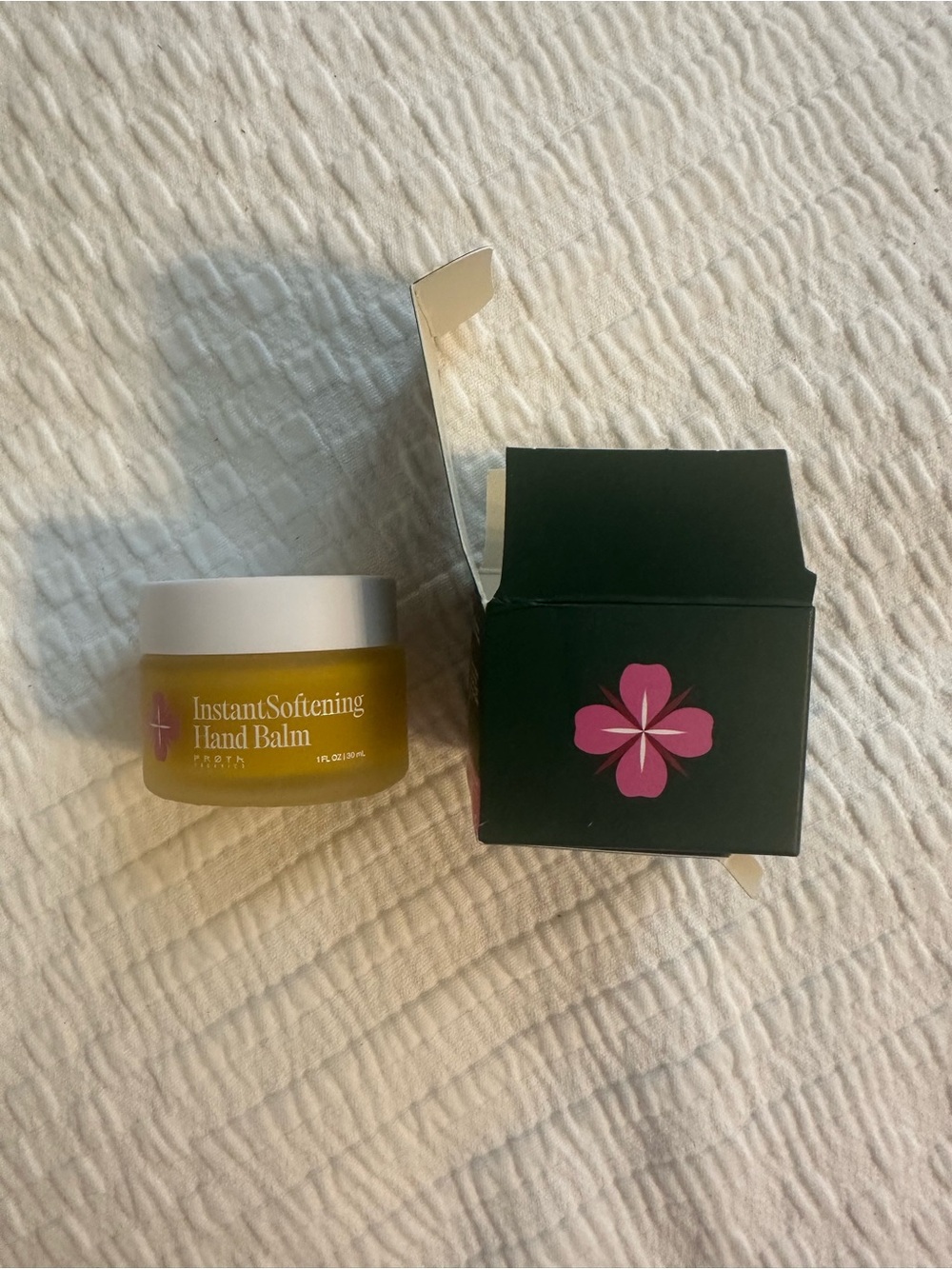 Froya Organics Instant Softening Hand Balm - Yellow Balm Jar